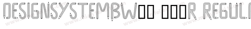 DesignSystemBW03 900R Regular字体转换